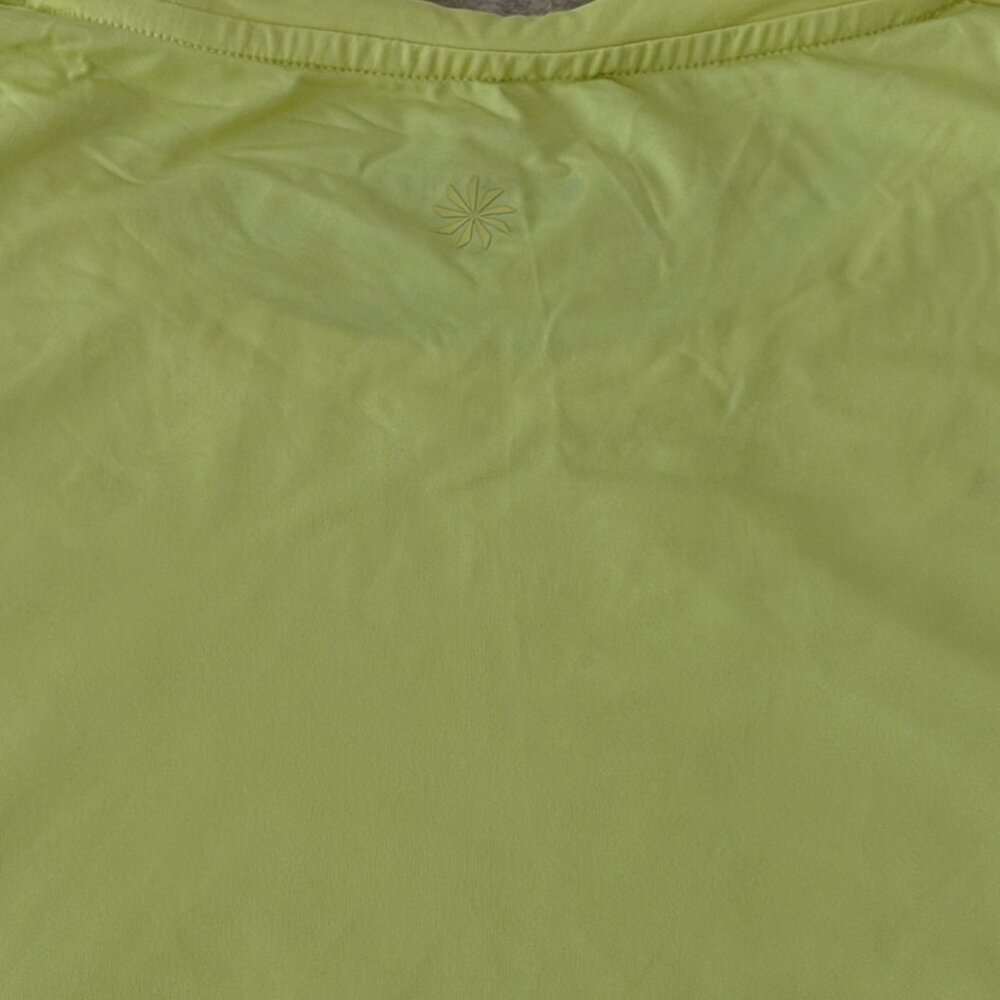 Athleta Neon Yellow Mesh Layered Athletic Tank Top Women’s Small - Picture 8 of 8